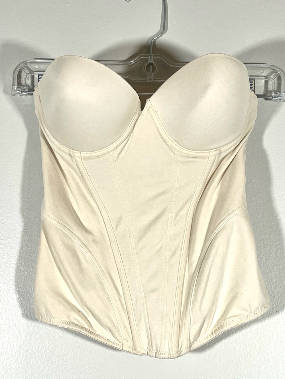 Cassandra Intimates Nude Strapless Bustier Corset coquette bridal